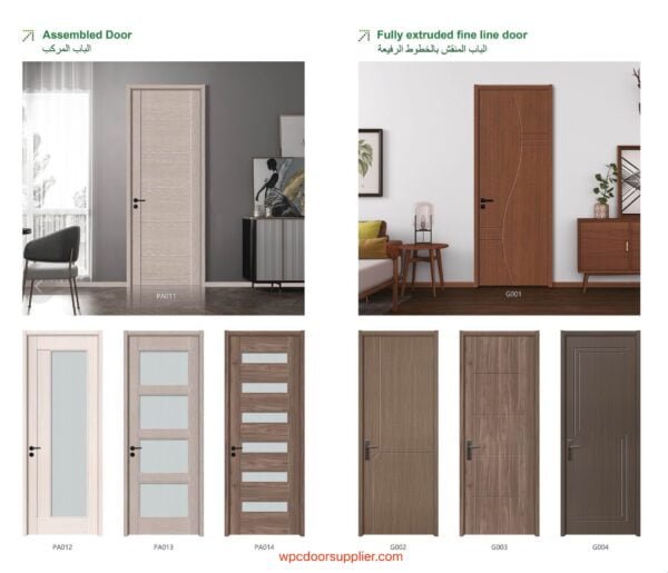 Wholesale Customized High-Quality Interior WPC Doors at Factory Manufacturer Prices from wpcdoorsupplier.com in China