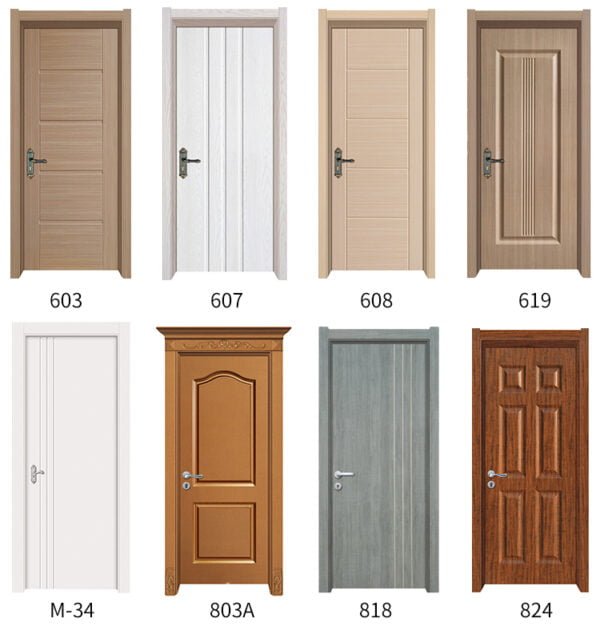 Wholesale high quality WPC doors for house from wpcdoorsupplier.com