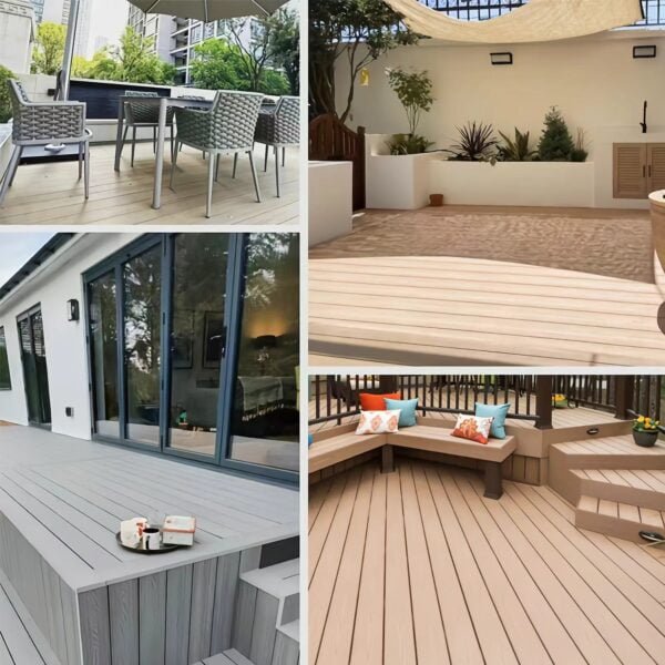 Hot sale high-quality eco-friendly WPC flooring decking fences grilles for house at Factory Manufacturer Prices in China