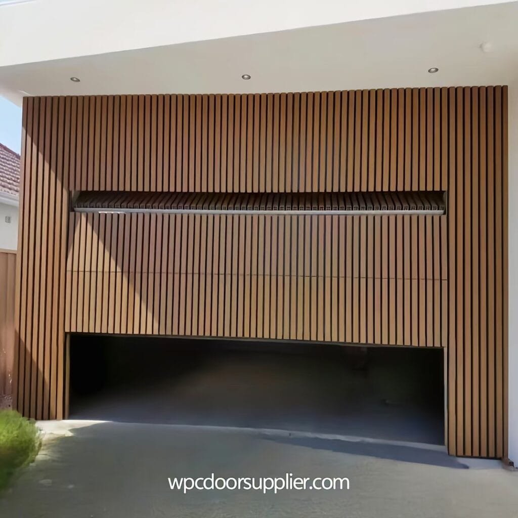 Wholesale high-quality WPC grille garage doors at factory manufacturer prices at wpcdoorsupplier.com in China